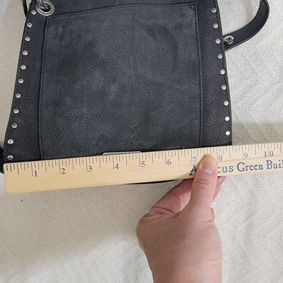 Rebecca Minkoff Small Darren Studded Shoulder Bag Black‎ Suede - Picture 14 of 16